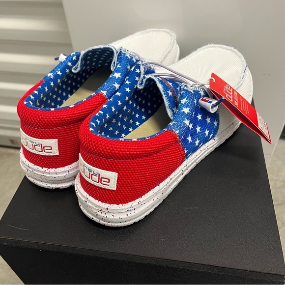Hey Dude Shoes New Hey Dude Wally Sox Tri American Pride Patriotic